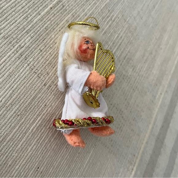 “Annalee “ Ornament 2017 Christmas Tree 3” Musical Angel Holding Harp w/ Tag - Picture 2 of 7